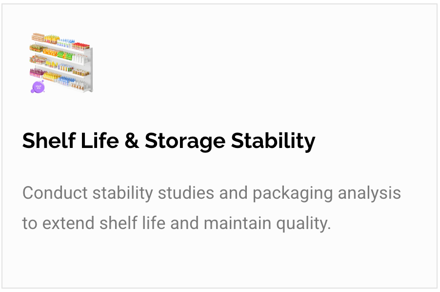 Shelf Life & Storage Stability