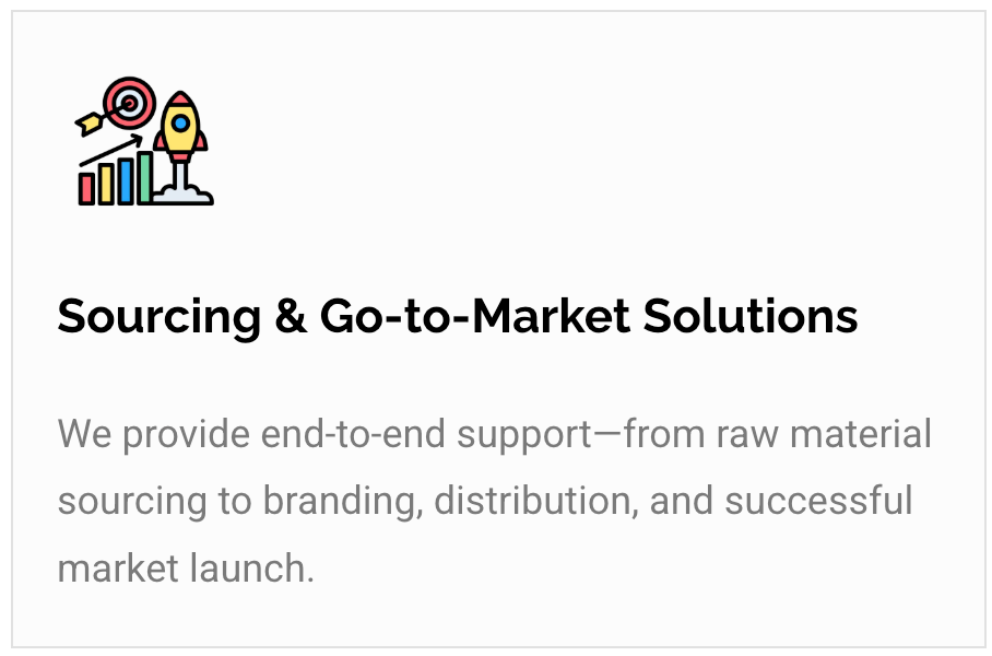 Sourcing & Go-to-Market Solutions